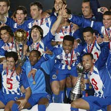 A festa dos jogadores do FC Porto